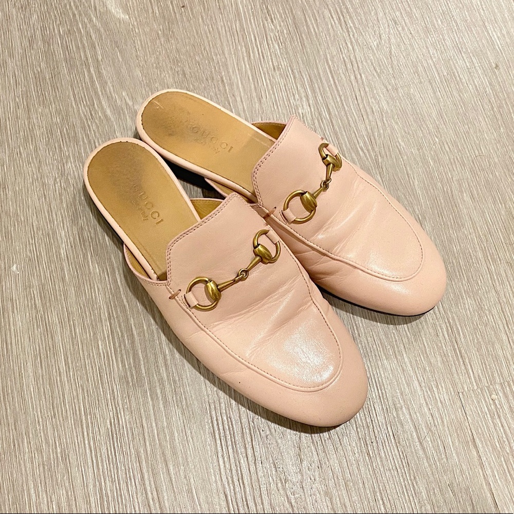 Gucci Princetown Loafers - light dusty pink
